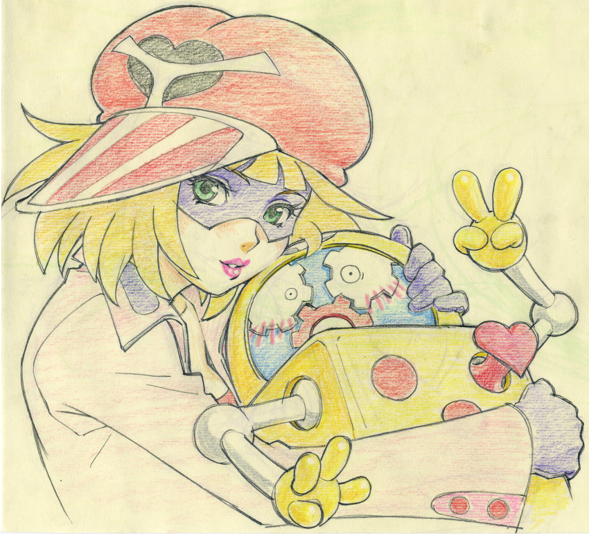 ai-chan, gorigo, highres, kaminari_ai, time_bokan_(series), yatterman