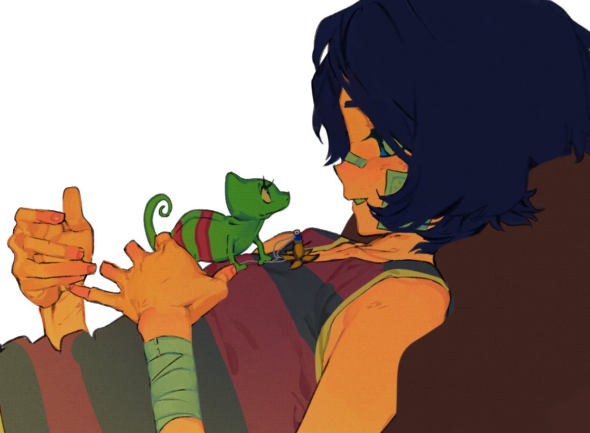 1girl, bandaged_wrist, bandages, bandaid, bandaid_on_cheek, bandaid_on_face, bandaid_on_nose, blue_eyes