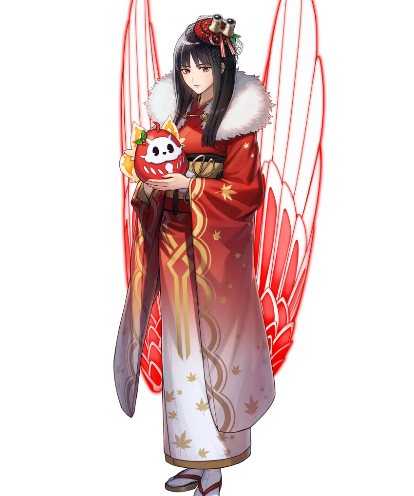 1girl, fire_emblem, fire_emblem_heroes, highres, hraesvelgr_(fire_emblem), hraesvelgr_(fire_emblem)_(new_year), non-web_source, official_alternate_costume