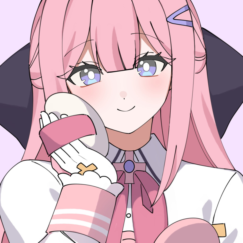 1girl, black_survival, bright_pupils, charlotte_(black_survival), closed_mouth, collared_shirt, eternal_return:_black_survival, gloves