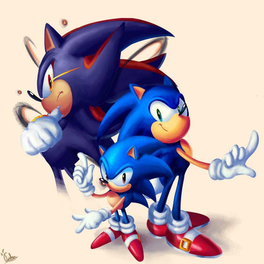 absurdres, highres, shadow_the_hedgehog, sonic_(series), sonic_generations, sonic_the_hedgehog, sonic_x_shadow_generations
