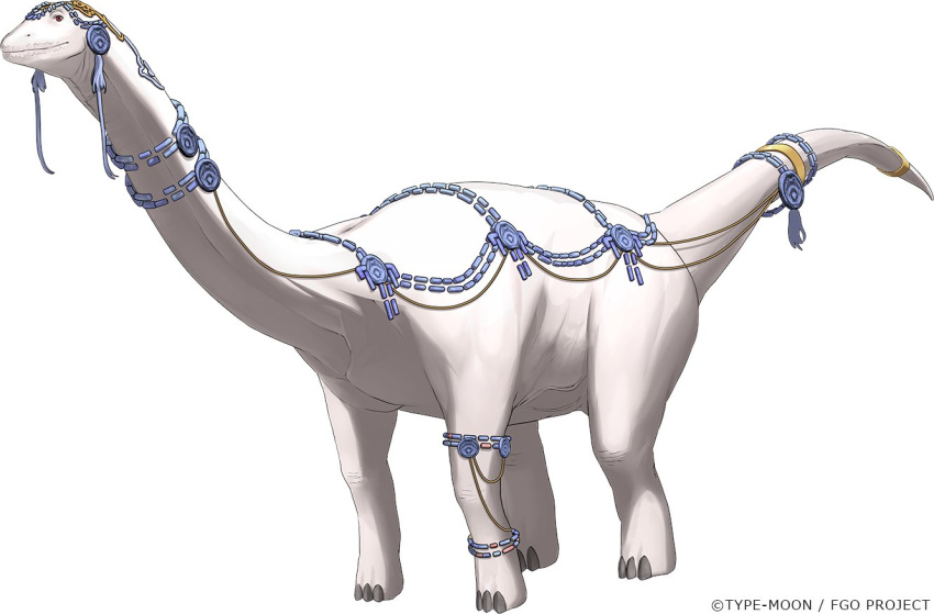 animal_focus, chuuou_higashiguchi, closed_mouth, copyright_name, copyright_notice, dinosaur, diplodocus, fate/grand_order