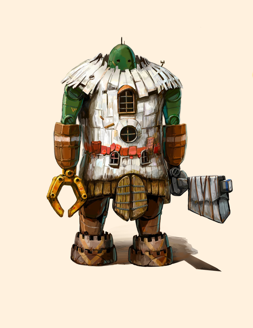 ._., absurdres, axe, highres, holding, holding_axe, mechanical_arms, mechanical_legs