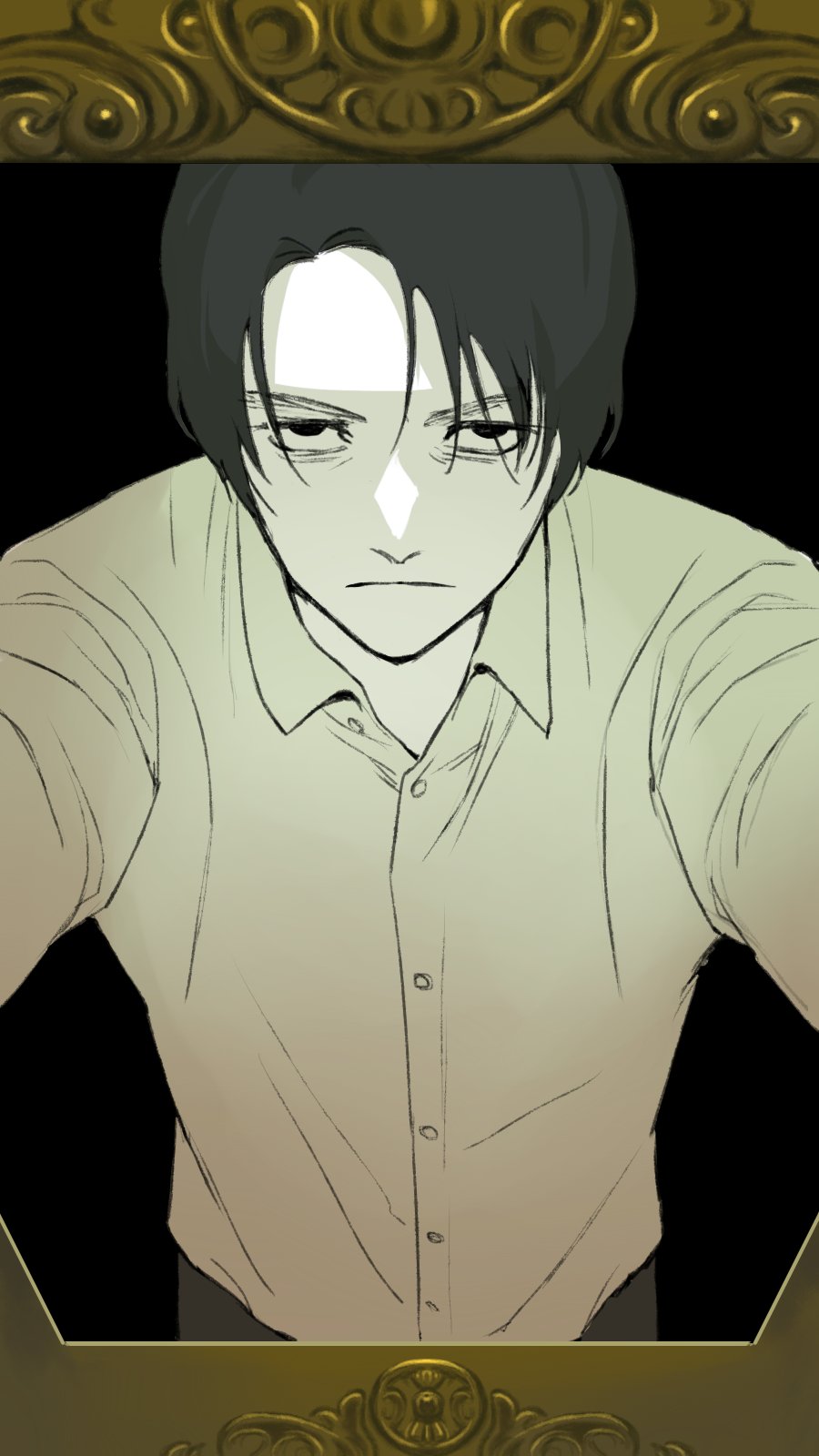 1boy, black_background, black_hair, black_pants, highres, kamen_rider, kamen_rider_ryuki_(series), pants