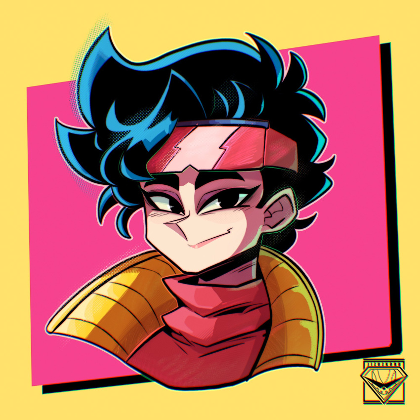 1girl, artist_logo, black_eyes, black_hair, eyewear_on_head, highres, jizuz_kord, jubilee