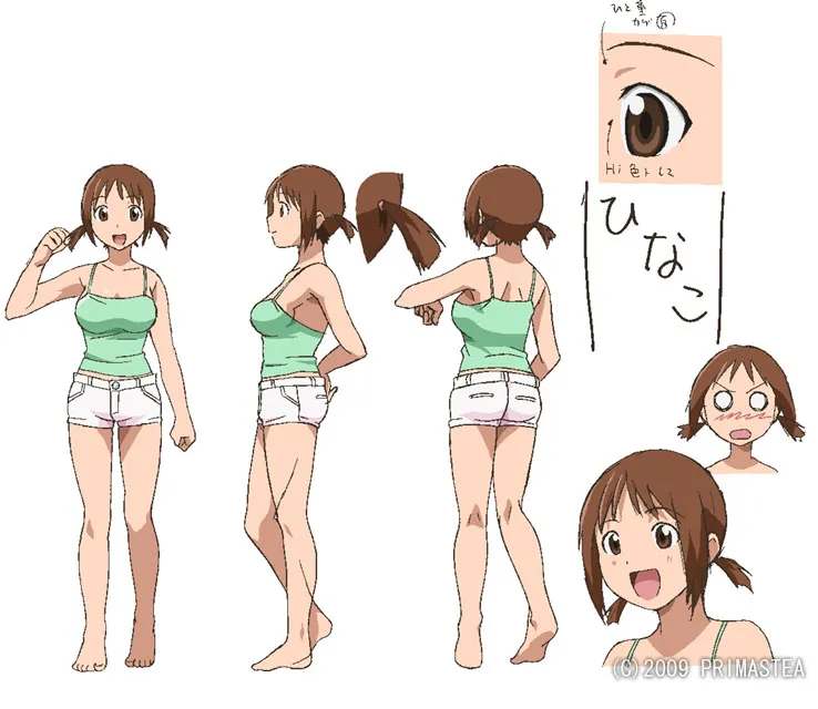 1girl, arm_at_side, backboob, bare_shoulders, blush, breasts, brown_eyes, brown_hair