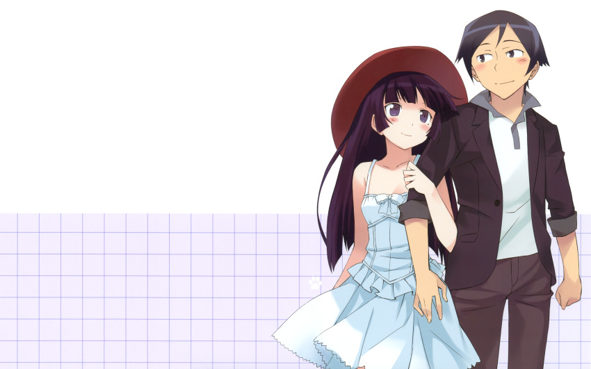 gokou_ruri, kousaka_kyousuke, ore_no_imouto_ga_konna_ni_kawaii_wake_ga_nai, rei, rei's_room, rei's_room, summer_dress