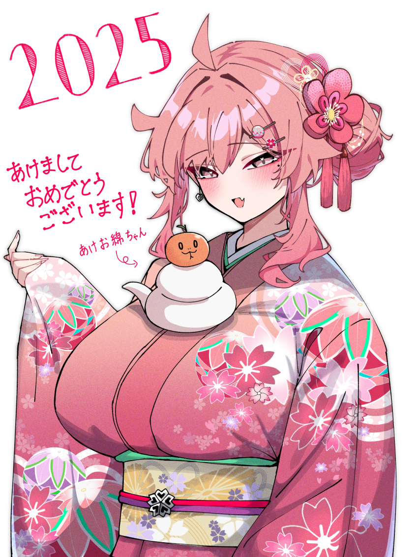 1girl, 2025, absurdres, ahoge, blush, breasts, commentary_request, earrings