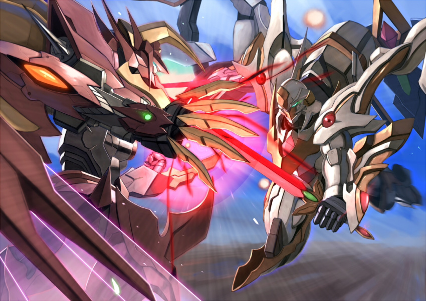 battle, code_geass, guren_nishiki, lancelot, mecha, no_humans, r_shotaro