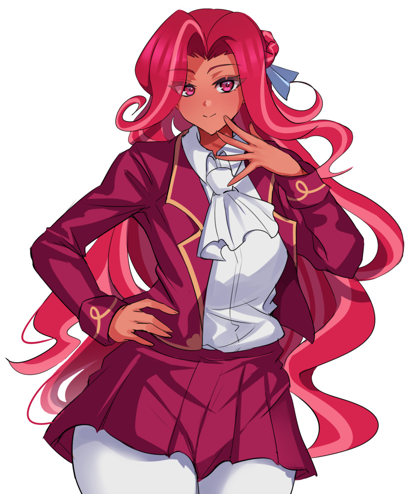 1girl, ascot, collared_shirt, cookie_run, cookie_run:_kingdom, epaulettes, hair_ornament, highres