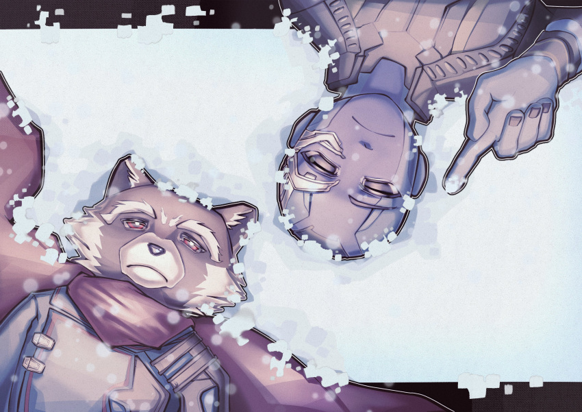 1boy, 1girl, absurdres, animal_ears, cape, chinese_commentary, closed_eyes, closed_mouth