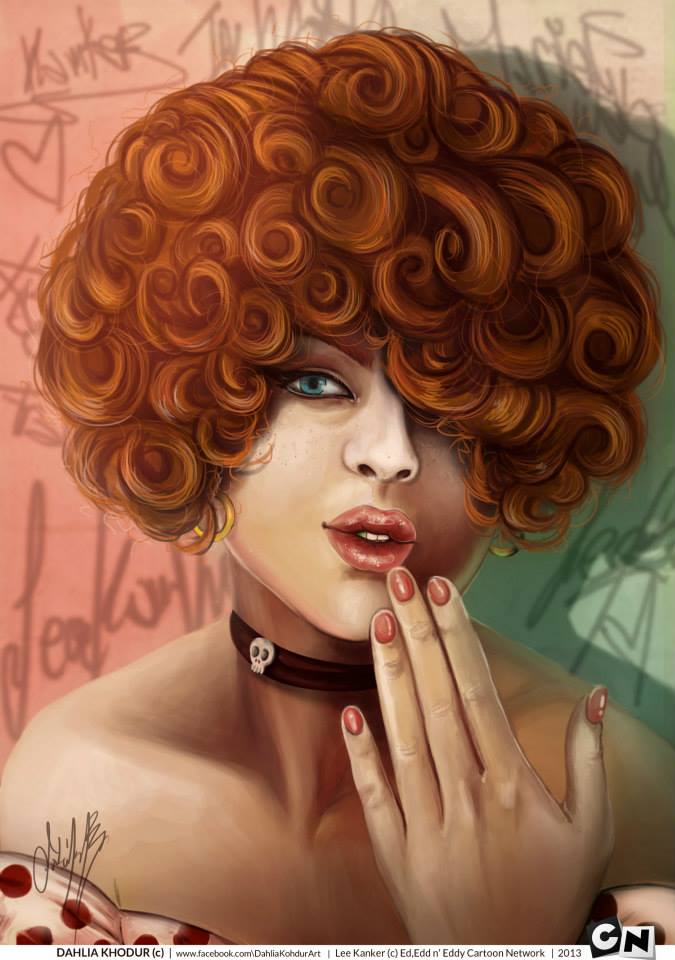 1girl, collar, dahlia_khodur, earrings, ed_edd_n_eddy, facebook, female, female_focus