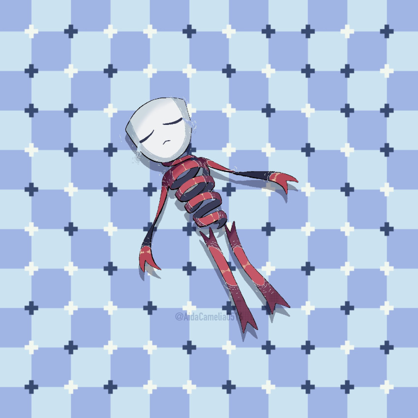 1girl, aida_(aidacamelia0516), closed_eyes, closed_mouth, crying, facing_up, floating, full_body