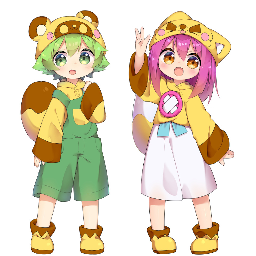 1boy, 1girl, :d, absurdres, ankle_boots, blush, boots, botan-kun