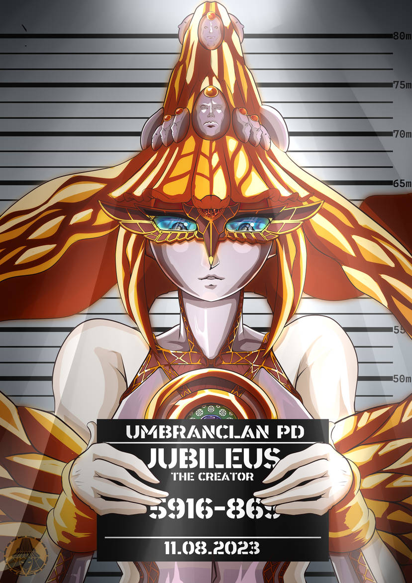 1girl, android, bayonetta_(series), blue_eyes, breasts, deviantart, divine_being, divine_entity