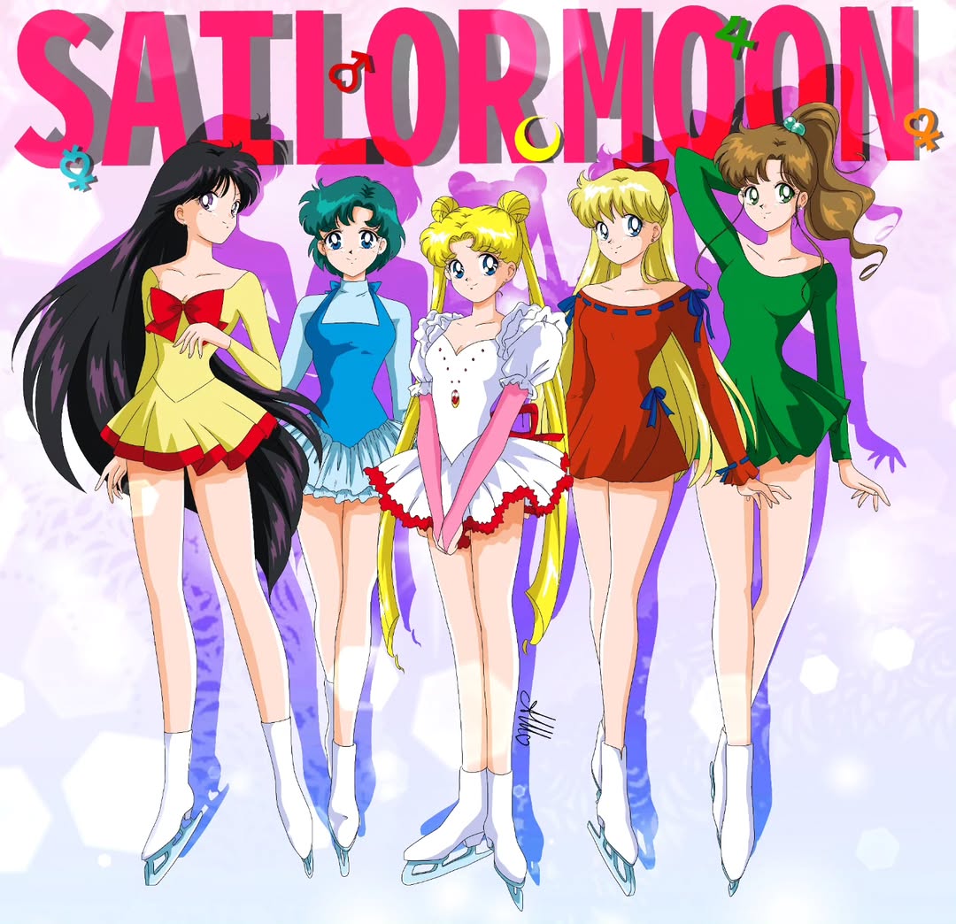 5girls, aino_minako, anello81, bishoujo_senshi_sailor_moon, blonde_hair, blue_eyes, blue_hair, breasts