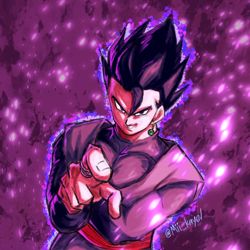 1boy, black_eyes, black_hair, black_shirt, dougi, dragon_ball, dragon_ball:_sparking!, dragon_ball_super