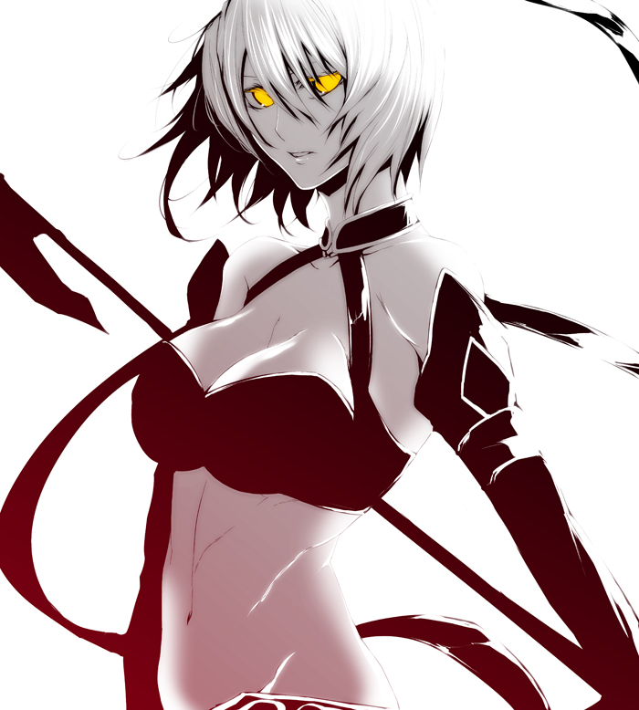 bare_shoulders, breasts, cleavage, kayuu, koihime_musou, large_breasts, s_tanly, short_hair