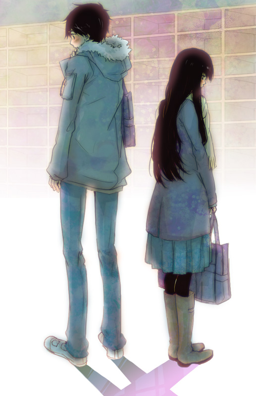 bag, black_eyes, black_hair, boots, coat, kazehaya_shouta, kimi_ni_todoke, kuronuma_sawako