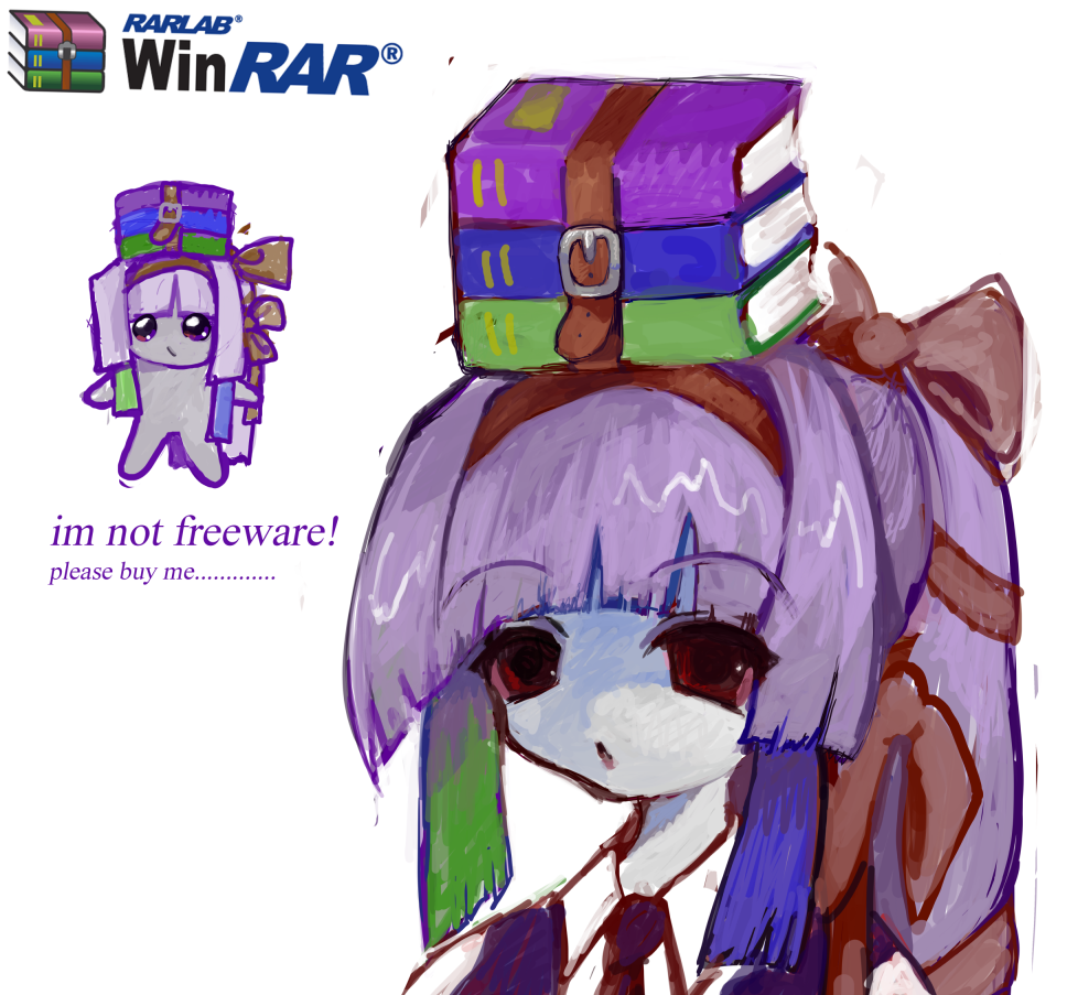2000s_(style), blunt_bangs, book, chibi, colored_skin, grey_skin, hair_ribbon, headband