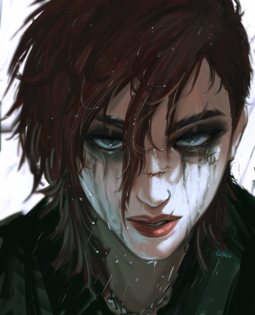 1girl, absurdres, arcane:_league_of_legends, arcane_brawler_vi, character_name, gio_(juggosipe0), grey_eyes, hair_between_eyes