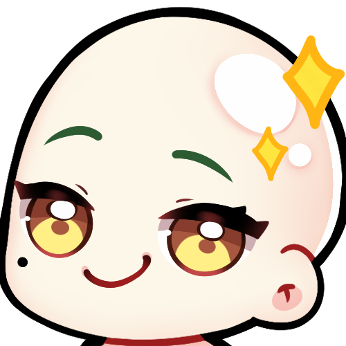 1girl, bad_source, bald, c:, ceres_fauna, ceres_fauna_(1st_costume), chibi, chibi_only