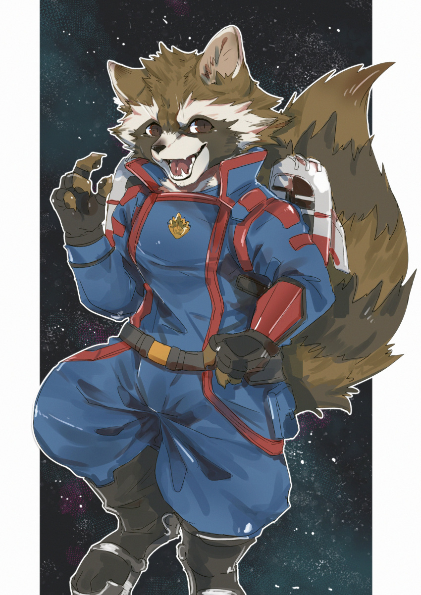 1boy, absurdres, animal_ears, ao_gravity, black_footwear, black_gloves, boots, brown_eyes