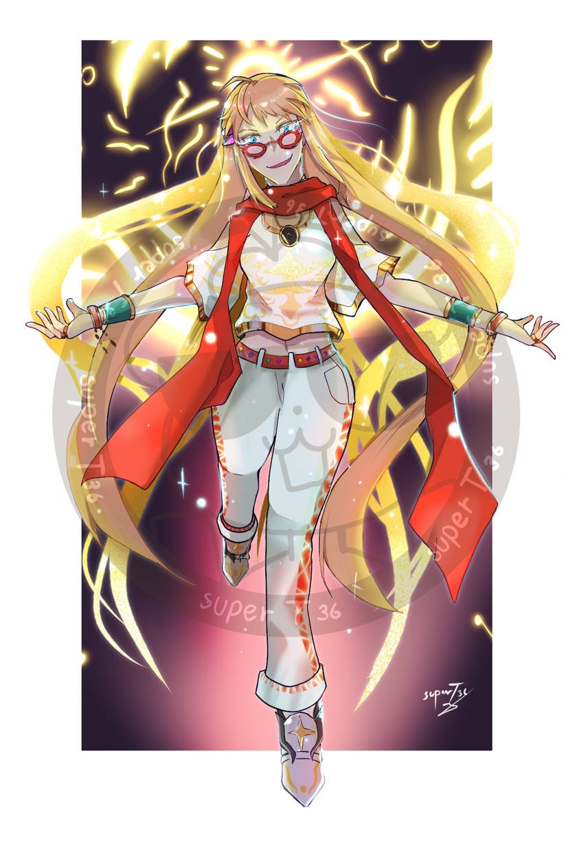 1girl, absurdly_long_hair, bayonetta_(series), bayonetta_1, blue_eyes, divine_being, divine_entity, flat_chest