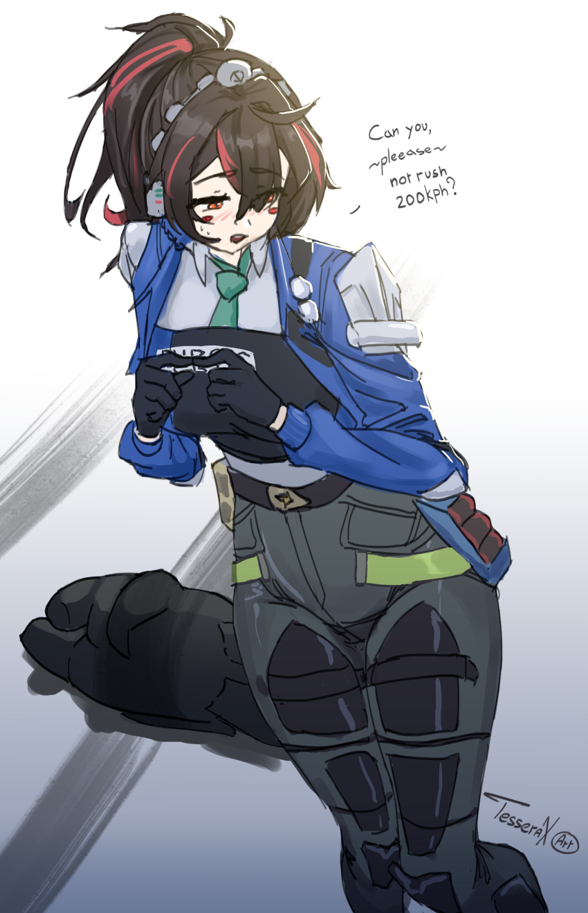 absurdres, colored_sketch, highres, rkgk, tesserax_art, zenlesszonezero, zhu_yuan, zzzero