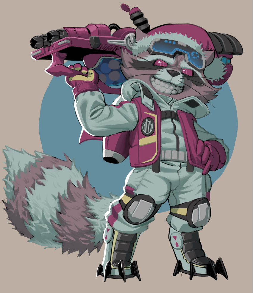 1boy, absurdres, animal_ears, english_commentary, fur-trimmed_headwear, fur_trim, furry, furry_male