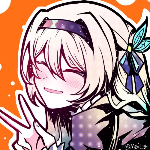 blush, closed_eyes, electronduck, firefly_(honkai:_star_rail), grey_hair, hair_ornament, hair_ribbon, hairband