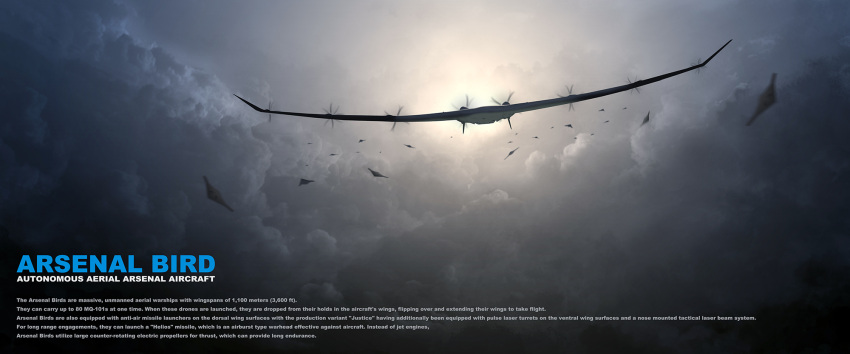 ace_combat, ace_combat_7, aircraft, arsenal_bird, character_name, clouds, cloudy_sky, commentary