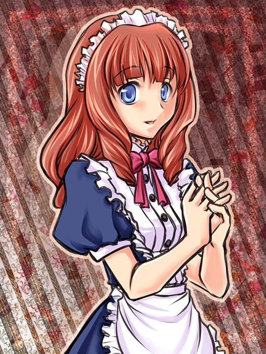 blue_eyes, ci_caprice, maid, redhead, sakura_taisen