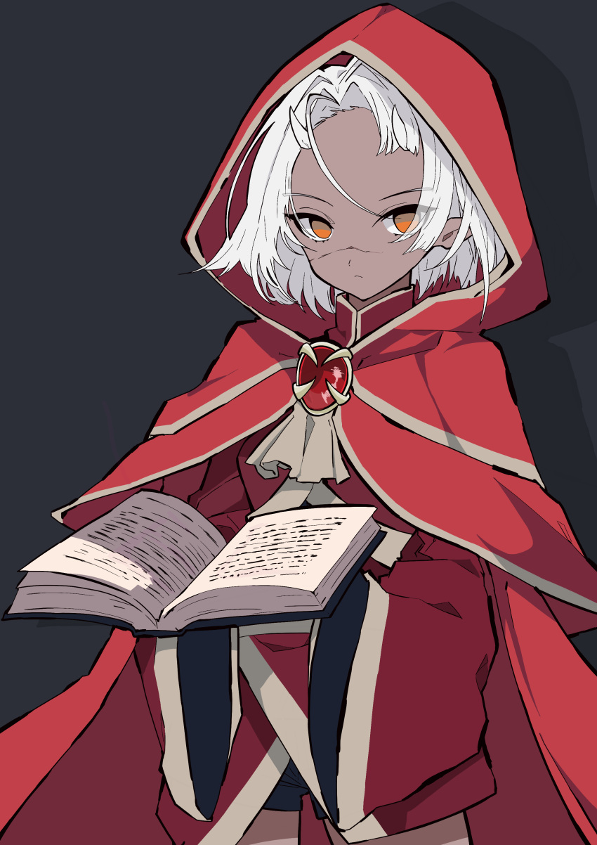 1girl, absurdres, book, brooch, calamitas, calamity_(terraria_mod), character_request, check_character