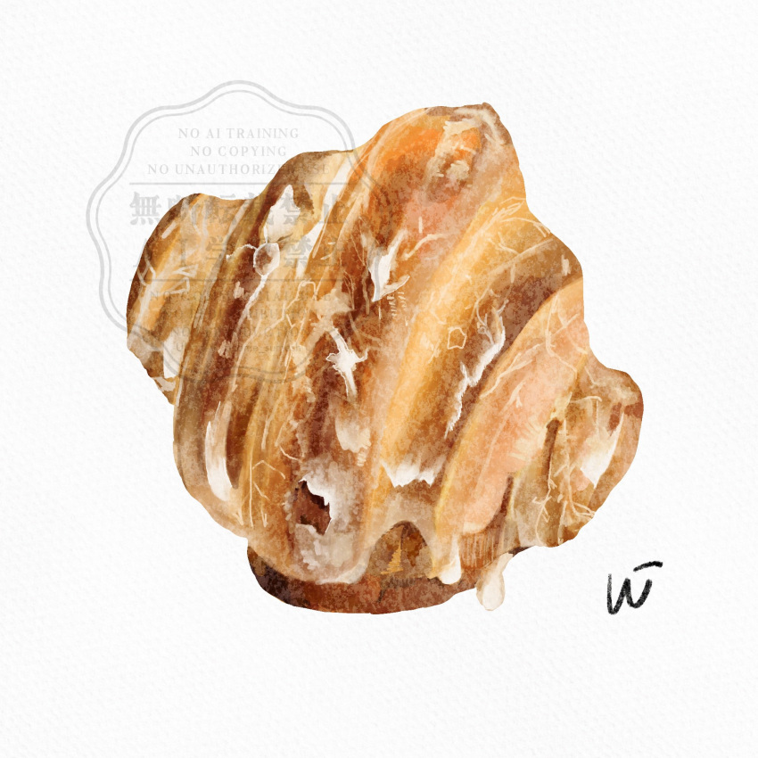 artist_name, bread, brioche, commentary_request, croissant, food, food_focus, highres