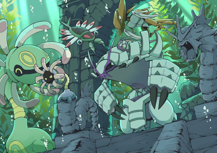 2others, ^_^, absurdres, angry, anomalocaris, anorith, bubble, claws
