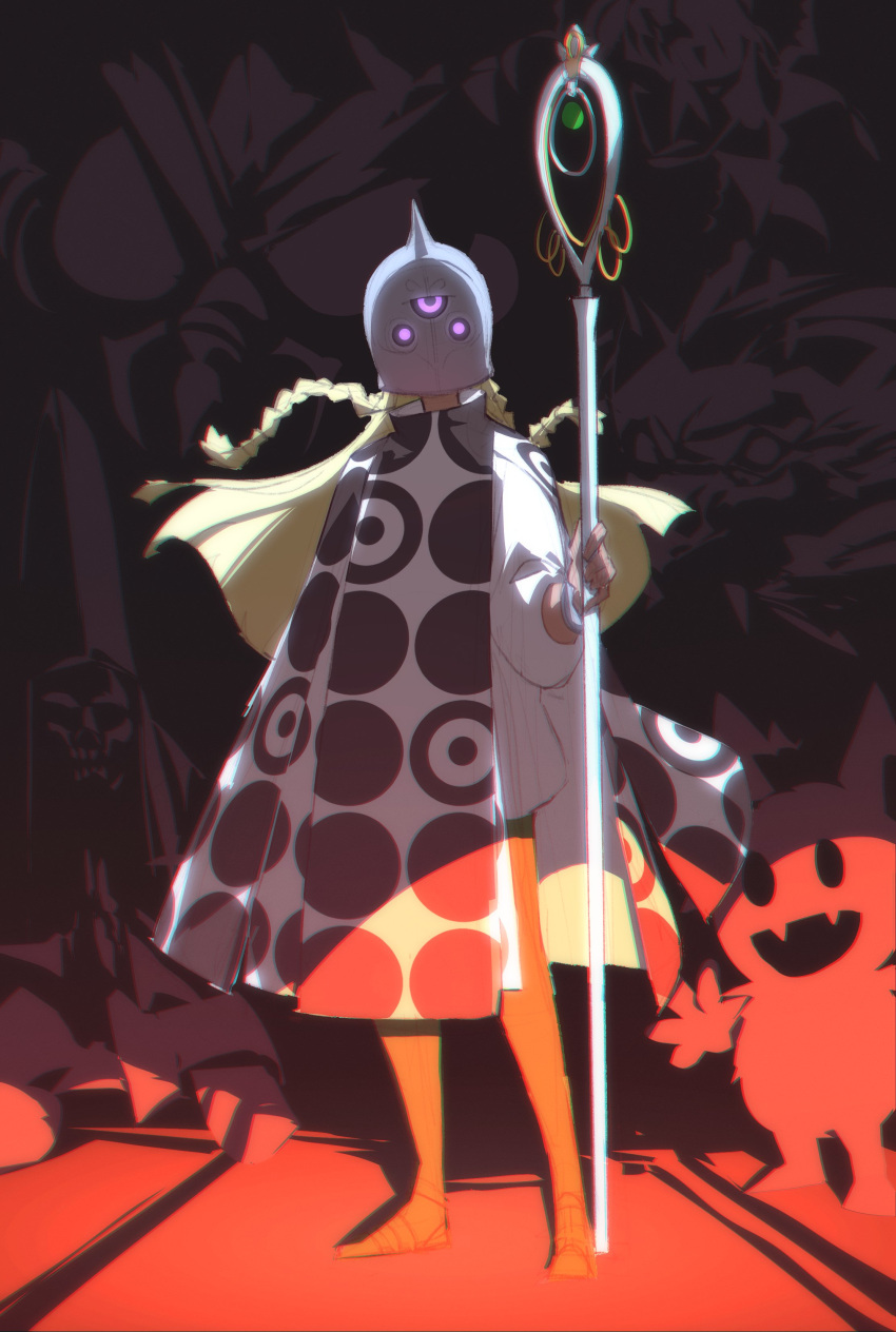 1boy, 1girl, 1other, absurdres, atlus, beelzebub_(megami_tensei), blonde_hair, character_request