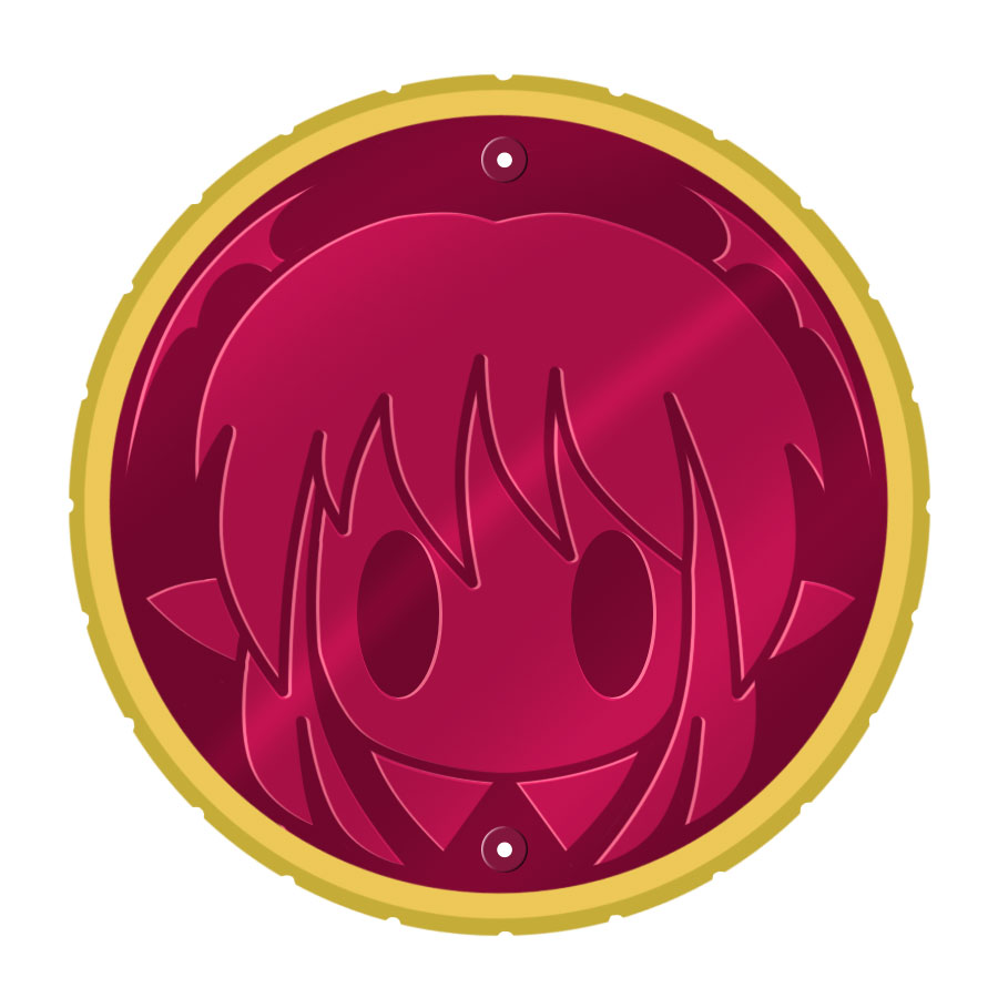 artist_request, head_wings, kamen_rider, kamen_rider_ooo_(series), koakuma, medal, mikadzuki_botan, o_medal, parody, pointy_ears, pun, solo, the_embodiment_of_scarlet_devil, touhou