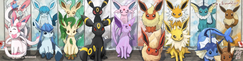 animal_focus, blue_eyes, bright_pupils, brown_eyes, closed_eyes, commentary_request, eevee, espeon