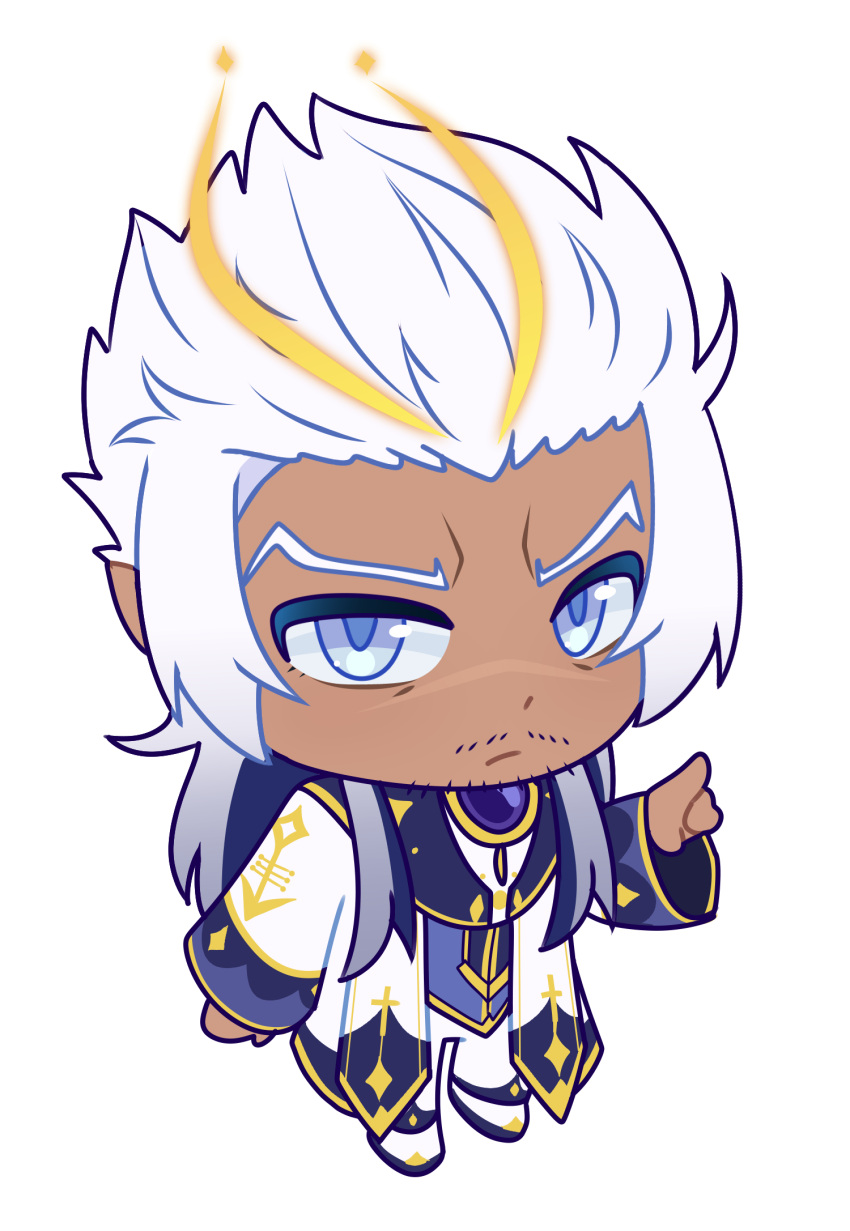 1boy, blue_eyes, catovyen, chibi, chibi_only, classicaloid, closed_mouth, commentary
