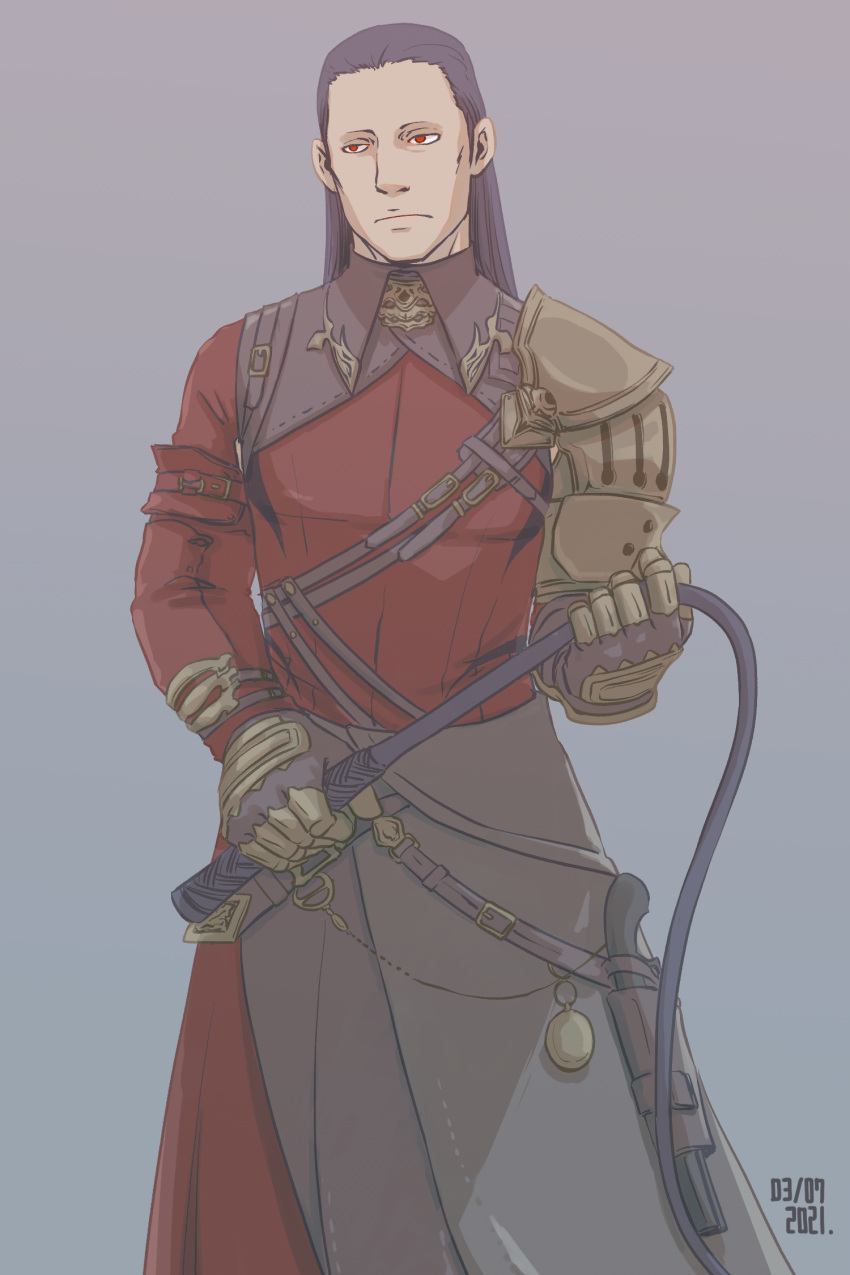 1boy, final_fantasy_xiv, garlean, hernais_pyr_longus, soldier, uniform, whip