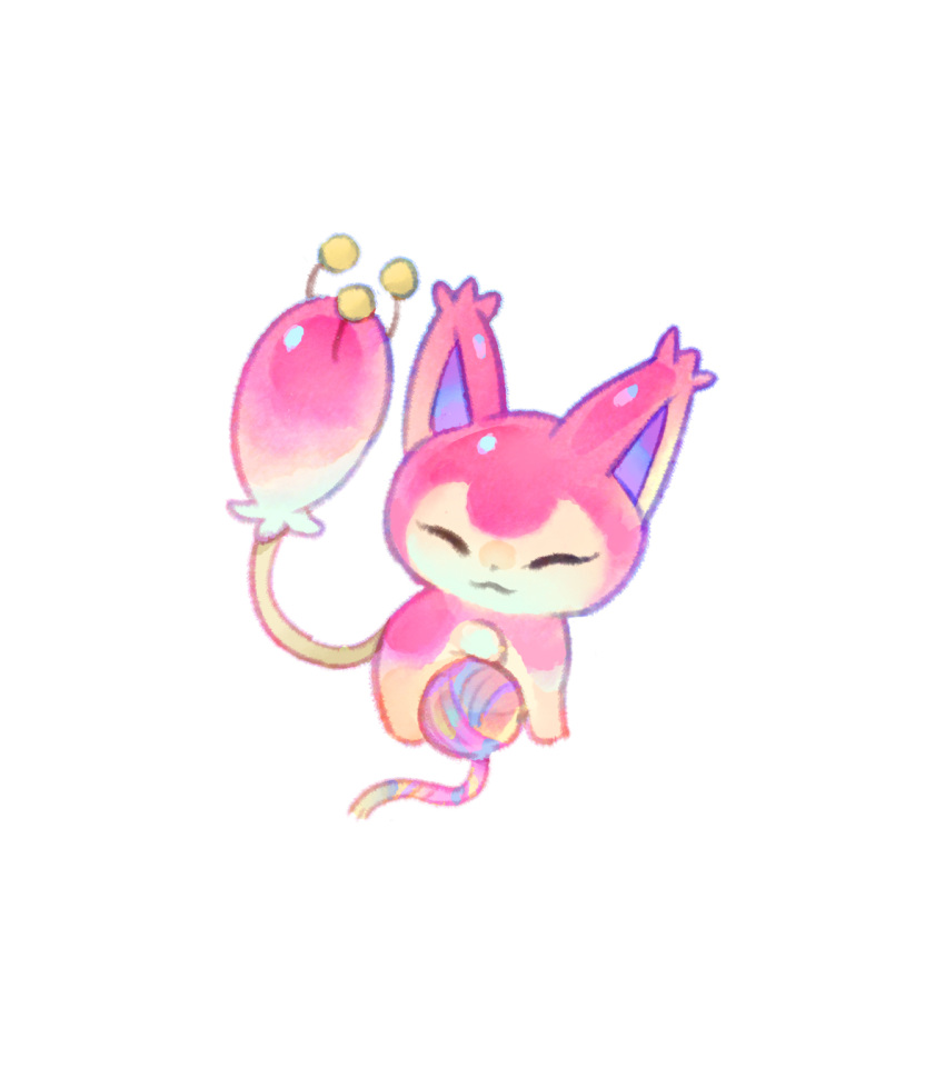 :3, botjira, closed_eyes, commentary, full_body, highres, pokemon, pokemon_(creature)
