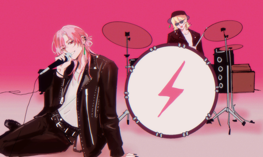 2boys, absurdres, androgynous, animification, apt._(rose_&amp;_bruno_mars), bishounen, blonde_hair, bruno_mars