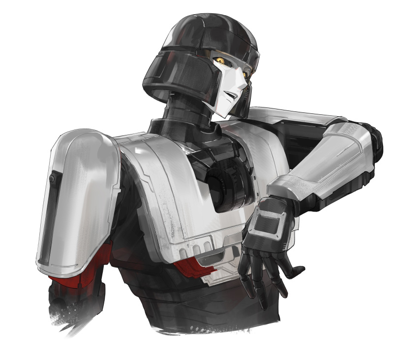 1boy, absurdres, black_sclera, chinese_commentary, colored_sclera, commentary_request, cropped_torso, d-16_(transformers_one)