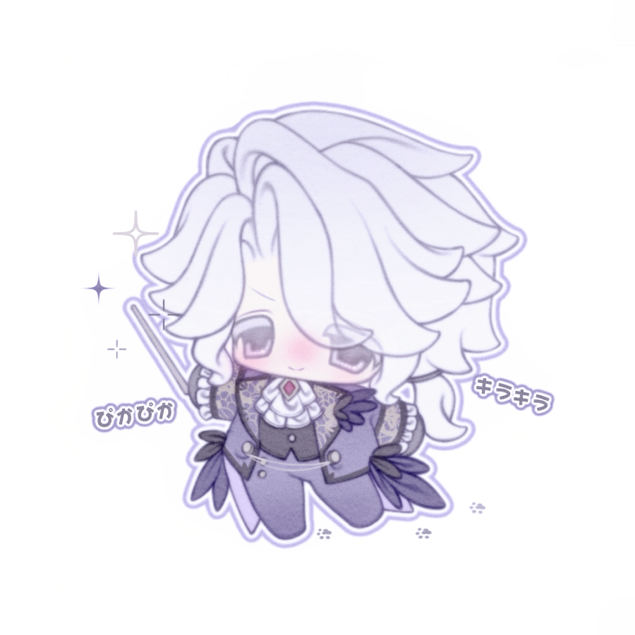 >:), 1boy, ascot, black_vest, blush, chibi, chibi_only, closed_mouth