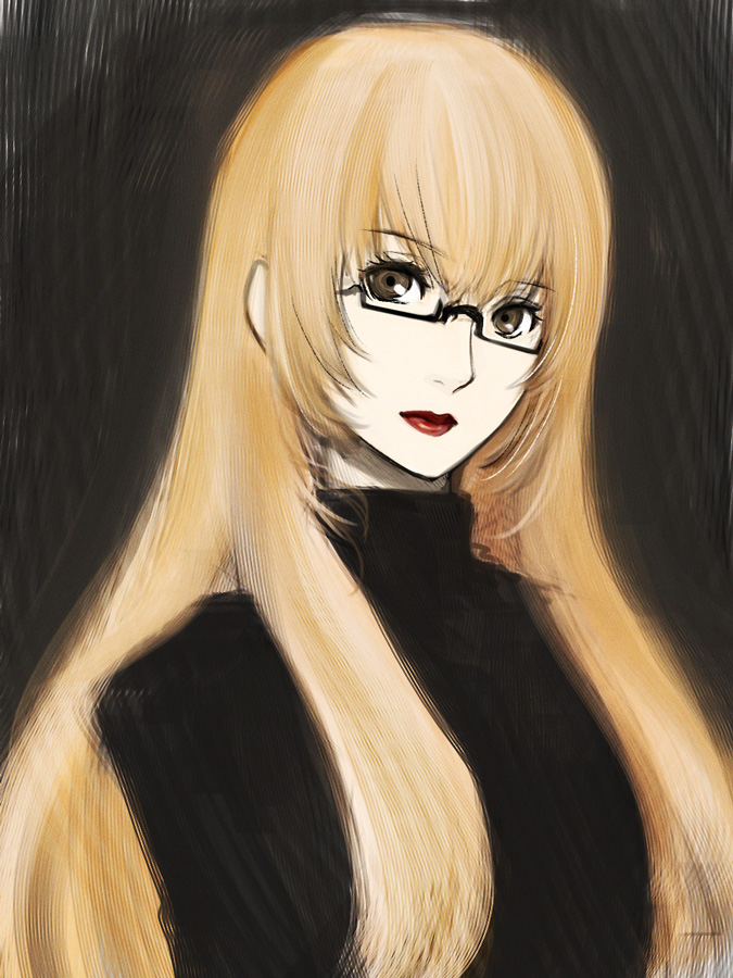 blonde_hair, brown_eyes, catherine_(game), doraeshi, glasses, katherine_(catherine), katherine_mcbride, lips