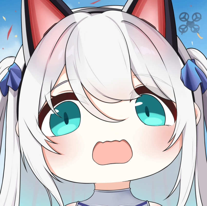 1girl, azur_lane, hammann_ii_(azur_lane), long_hair, open_mouth, quancy, twintails