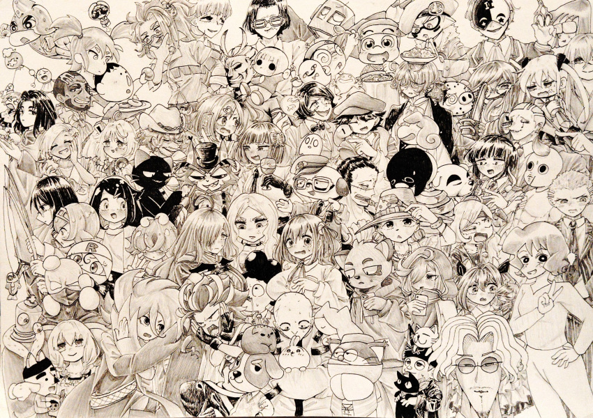 absurdres, anemo_nemo, animal_crossing, ansatsu_kyoushitsu, beard, blush, boku_no_hero_academia, bow