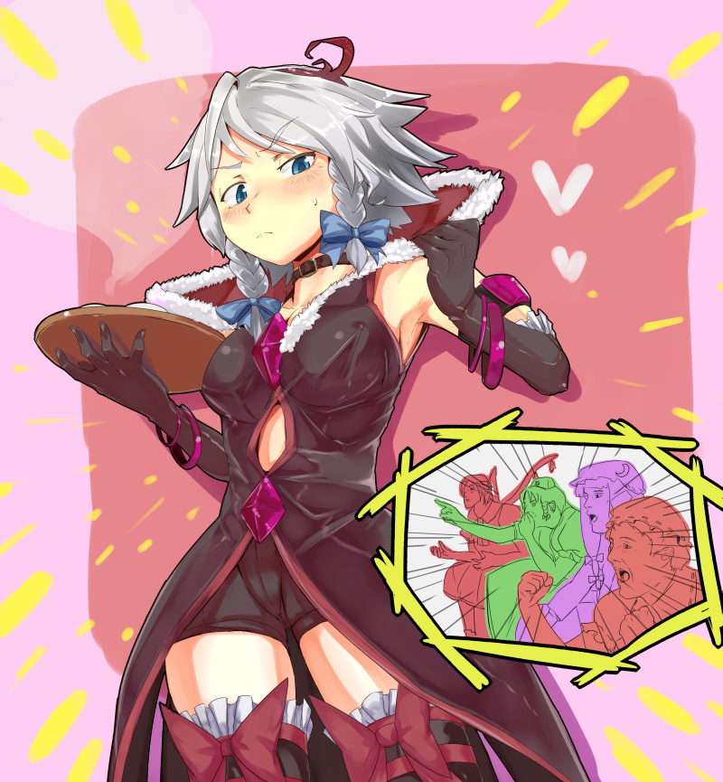 blue_eyes, blush, braid, cosplay, eas, eas_(cosplay), flandre_scarlet, fresh_precure!