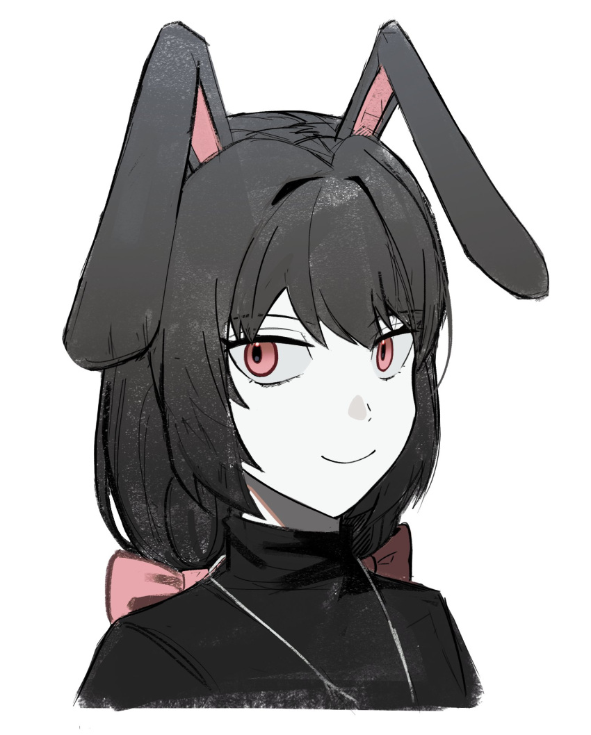 1girl, animal_ears, asdf1211950, black_dress, black_hair, black_souls, black_souls_2, braid